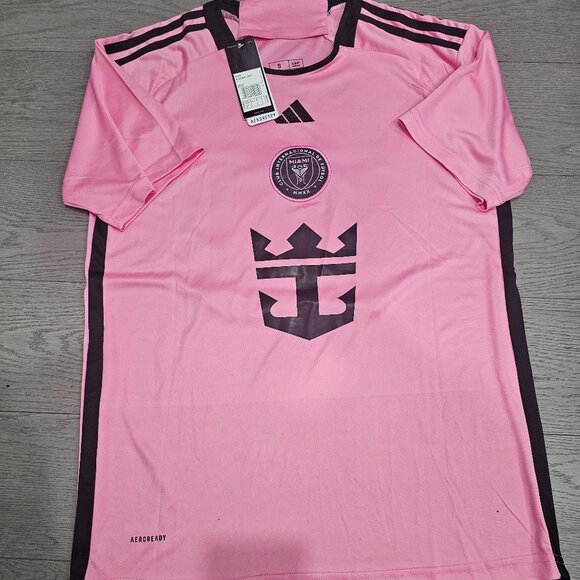 MLS Youth Inter Miami CF Lionel Messi adidas Pink 2024 Replica Jersey - Picture 1 of 8